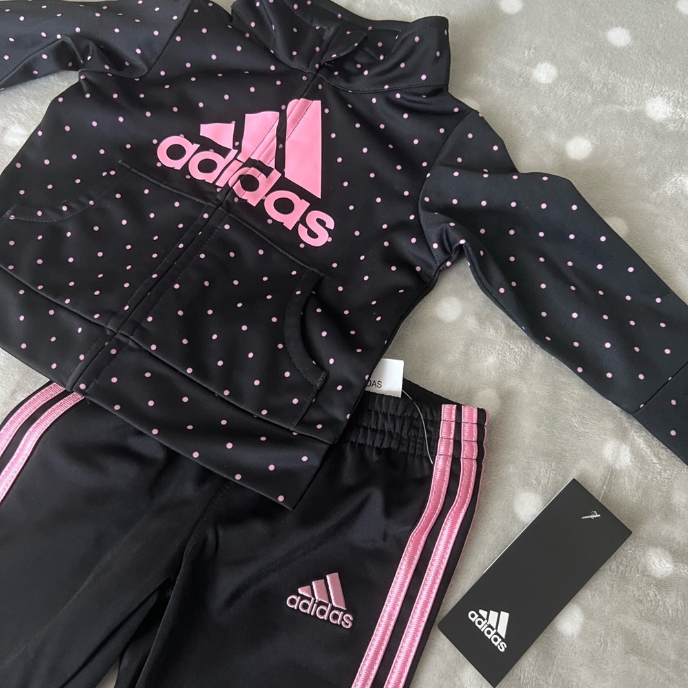 Adidas baby girl tracksuit 6m